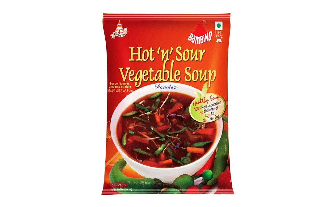 Bambino Hot 'n' Sour Vegetable Soup    Pack  40 grams